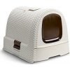 Curver WC mačka kryté domček Rattan 39x39x51cm mocha