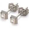 Boccia Titanium Titánové náušnice s diamantom 0538-01