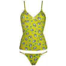 Sweet Cow bavlnená spodná košieľka + nohavičky zelená