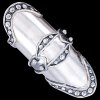 Silver.ag Prsteň strieborný, brnenie R3199