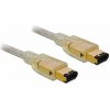 Delock Firewire prepojovací kábel [1x firewire zástrčka 6-pólová (IEEE1394) - 1x firewire zástrčka 6-pólová (IEEE1394)] 3 m sivá; 82575