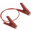 Spojovací červený kábel s 2 robustnými krokosvorkami pre plotové pásy, dĺžka 100 cm