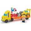 Stavebnica auto stavbári Abrick Building Site Truck Écoiffier s postavičkou a 2 vozidlami od 18 mes