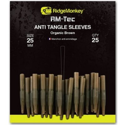 Převlek RidgeMonkey RM-Tec Anti Tangle Sleeves 25mm 25ks - Zelená