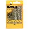 DT5922 DEWALT 13DÍLNÁ SADA VRTÁKŮ DO KOVU HSS-G V PLASTOVÉ KAZETĚ