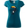 Tukan kreslený - Dámske tričko Pure - 2XL ( Petrolejová )