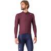 Castelli Castelli pánsky cyklistický termo dres, Espresso, deep bordeaux - XL XL
