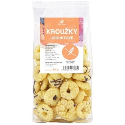 Allnature Krúžky jogurtové 80 g