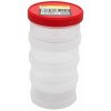 Plastový šroubovací box, kulatý, průměr 9 cm, 4 patra - MAGG 120238