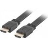 Lanberg CA-HDMI-21CU-0005-BK LANBERG HDMI M/M 2.0 plochý kábel 0,5m 4K čierny