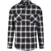 Urban Classics Pánska košeľa Checked Flanell shirt 6 blackwhite