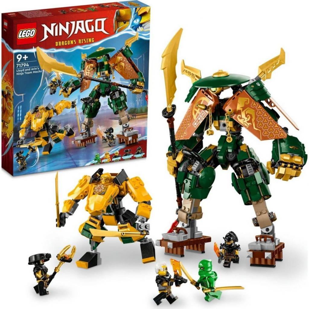 LEGO® NINJAGO® 71794 Lloyd, Arin a ich tím nindža robotov