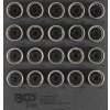Náraďový modul 1/6 - BGS109556 Nástrčné hlavice 17 mm pre bezpečnostné skrutky kolies Opel/Vauxhall (typ A) (Sada 20 dielov) (BGS109556)