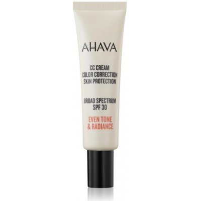 AHAVA CC Cream Color Correction CC krém pre zjednotenie farebného tónu pleti SPF 30 30 ml