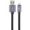 GGembird CCB-mUSB2B-AMCM-6 Opletaný USB-C - USB 2.0, M/M, 1,8m, černý