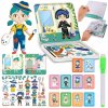 MAGNETICKÉ PUZZLE MONTESSORI OBLIEKANIE BÁBIKY 62 dielikov