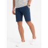 Ombre Men's SLIM FIT shorts in structured knit fabric - navy blue modrá M Ombre 5907064502400