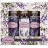 Bohemia Gifts & Cosmetics Levanduľa sprchový gél 50 ml + šampón 50 ml + pena 50 ml darčeková sada