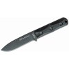 KA-BAR KB-EK51 Short Drop Point bojový nôž 10,9 cm, čierna, Ultramid, puzdro Celcon