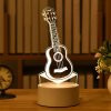 BudNej lampa s 3D ilúziou GITARA MN9707