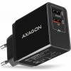 AXAGON ACU-QS24, QC & SMART nabíjačka do siete 24W, 2x port USB-A, QC3.0/AFC/FCP + 5V/1,2A