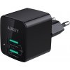 Nabíjačka Aukey PA-U32 univerzálna 4800 mA 5 V čierna