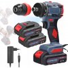 WKRĘTAK ELEKTRYCZNY Z WIERTARKĄ LITOWĄ 21V 1300mAh 2×AKU