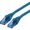 Roline 21.15.2748 RJ45 sieťové káble, prepojovacie káble CAT 6A U/UTP 15.00 m modrá netienený, bez halogénov, samozhášavý 1 ks; 21.15.2748