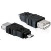 PremiumCord USB redukce A/female-MicroUSB/male kur-12