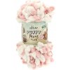 Alize Puffy More Plus 8000 biela so staroružovou