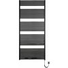 Admiral Kúpeľňový radiátor QUADRA II, 600 × 1690 mm, 800 W, plochý, elektrický, čierny, KH-E 600/1690 -800W RAL 9005