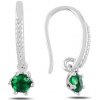 Olivie Strieborné závesné náušnice SMARAGD 4773 Ag 925; ≤2,3 g.