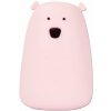 Stolná lampa LED RGB Detská dotyková lampička BEAR LED/0,4W/5V ružová + USB (120506)