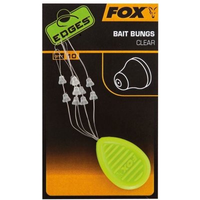 Fox Zarážky Edges Bait Bungs Clear 10ks
