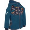 Unuo detská softshellová bunda s fleecom vzor tmavě zelená