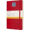 Moleskine Zápisník Expanded mäkké dosky A5 linajkový červený