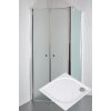 ARTTEC Rohový sprchový kút SALOON A 17 hroznové sklo 80 x 80 x 198 cm s vaňou z mramoru LINEA PAN04665