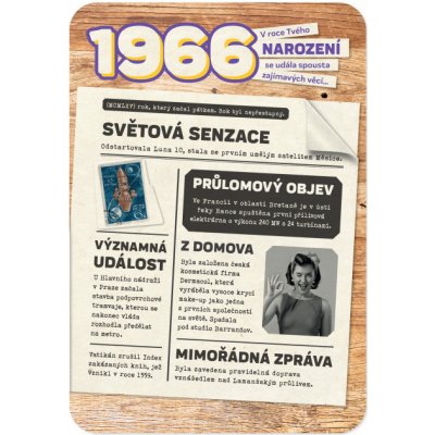 Retro blahoželanie z roku narodenia 1966