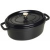 STAUB La Cocotte Oválny 4,2 l čierny - železný hrniec/pečiaca panvica s pokrievkou