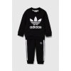 Detská tepláková súprava adidas Originals CREW SET čierna farba, IX5150 80