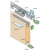 MPkovania SC - POSUVNÝ SYSTÉM 100 SILENT FILO 80 KG, SC – posuvný systém 100 SILENT FILO pre dvojkrídlové dvere 2D 4000/80, STM - strieborná matná (AF)