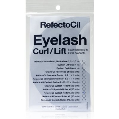 RefectoCil Eyelash Curl natáčky na trvalú na mihalnice veľkosť L 36 ks