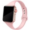 eses Slim silikónový remienok pre Apple Watch 38 mm/40 mm/41 mm/42 mm Farba: ružová