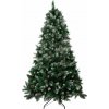 Stromček MagicHome Vianoce Albero, jedľa, zasnežené konce, so šiškami, 200 cm