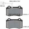 Sada brzdových platničiek kotúčovej brzdy TEXTAR 2414301