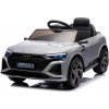 Detské elektrické autíčko Megacar Audi SQ8, kolesá EVA pena,USB, MP3, diaľkové ovládanie, kožená sedačka , 2x35W, 12V 4,5Ah, sivá