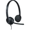 Logitech H340 Headset otvorená (On Ear) káblové, 981-000475, stereo, čierna, Redukcia šumu mikrofónu; 981-000475