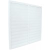 Dalap Kovová vetracia mriežka so gravitačnými lamelami bez príruby 685x685 mm, biela