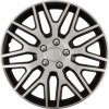 VERSACO S.R.O. Puklica DAKAR NC 15” SILVER & BLACK (čierno- strieborná) s chrómovými skrutkami