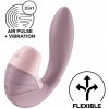 Vibrátor SATISFYER SUPERNOVA DOUBLE AIR PULSE fialový